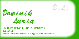 dominik luria business card